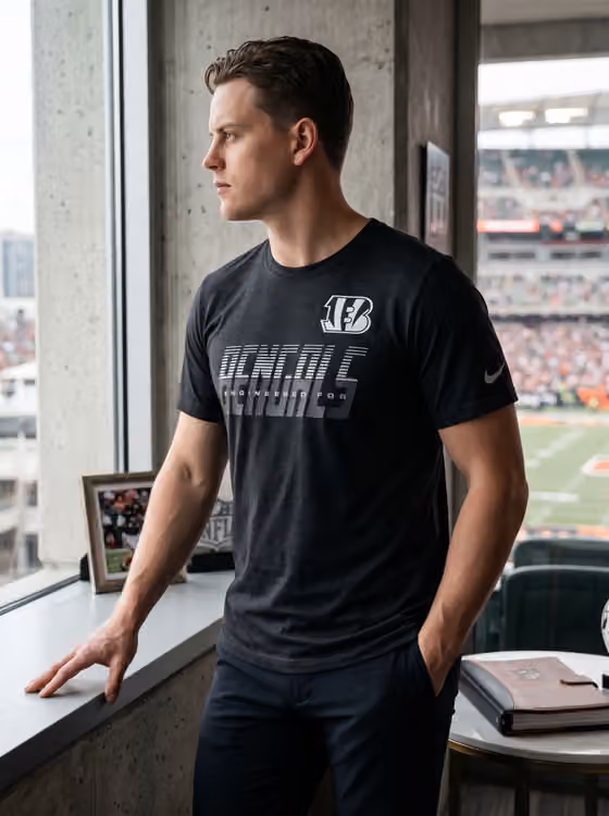 Cincinnati Bengals 2026 NFL Sideline Team Issue Dri-Fit T-Shirt Black view 3