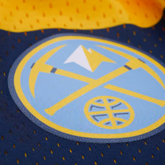 Denver Nuggets 2017-18 Swingman NBA Shorts Yellow view 3