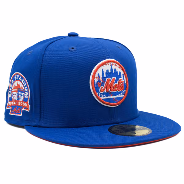 New York Mets Shea Stadium Cooperstown New Era 59FIFTY Fitted MLB Cap Blue product photo
