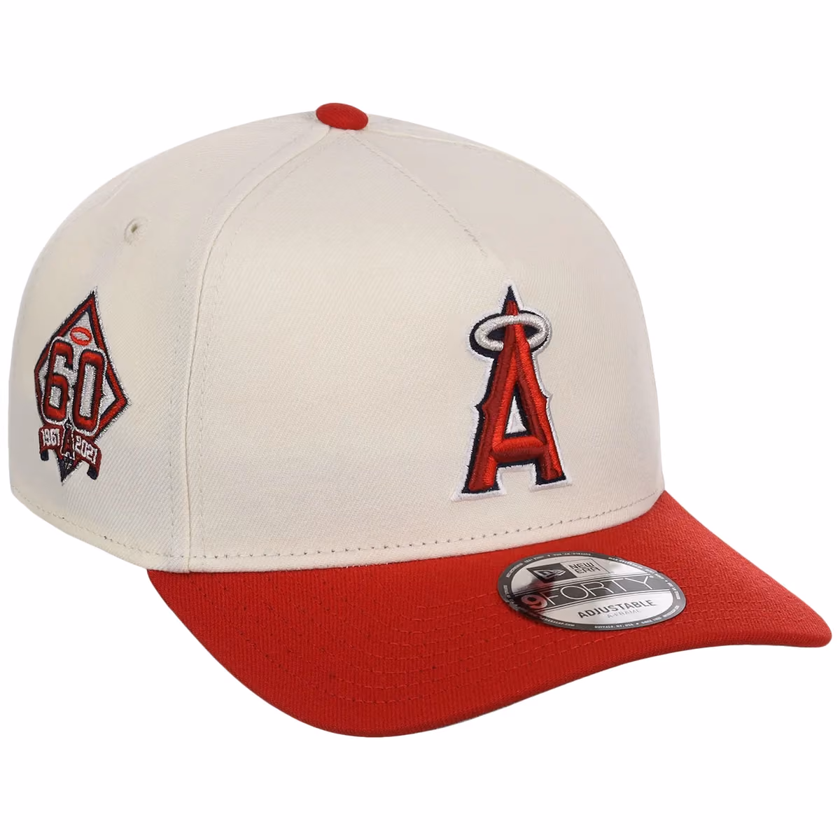 Anaheim Angels MLB Chrome OTC New Era 9FORTY A-Frame front view