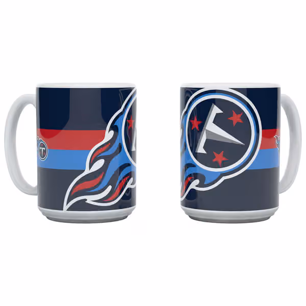 Tennessee Titans Triple Logo Jumbo NFL Mug (450 ml) view 1