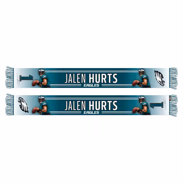 Jalen Hurts Philadelphia Eagles HD NFL Scarf view 1