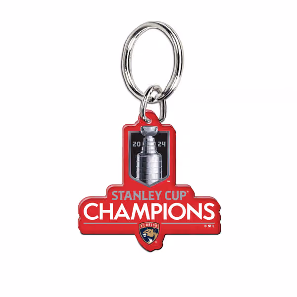 Florida Panthers 2024 Stanley Cup Champions Acrylic Key Ring view 1