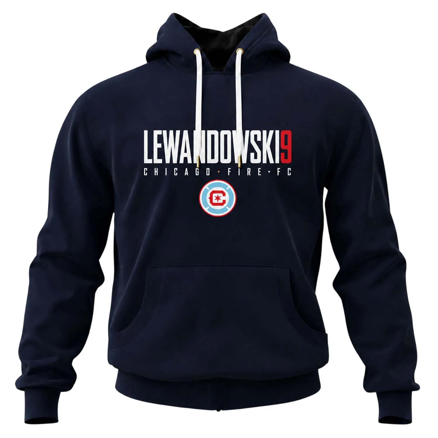Lewandowski Chicago Fire Navy Hoodie Elite Fanwear