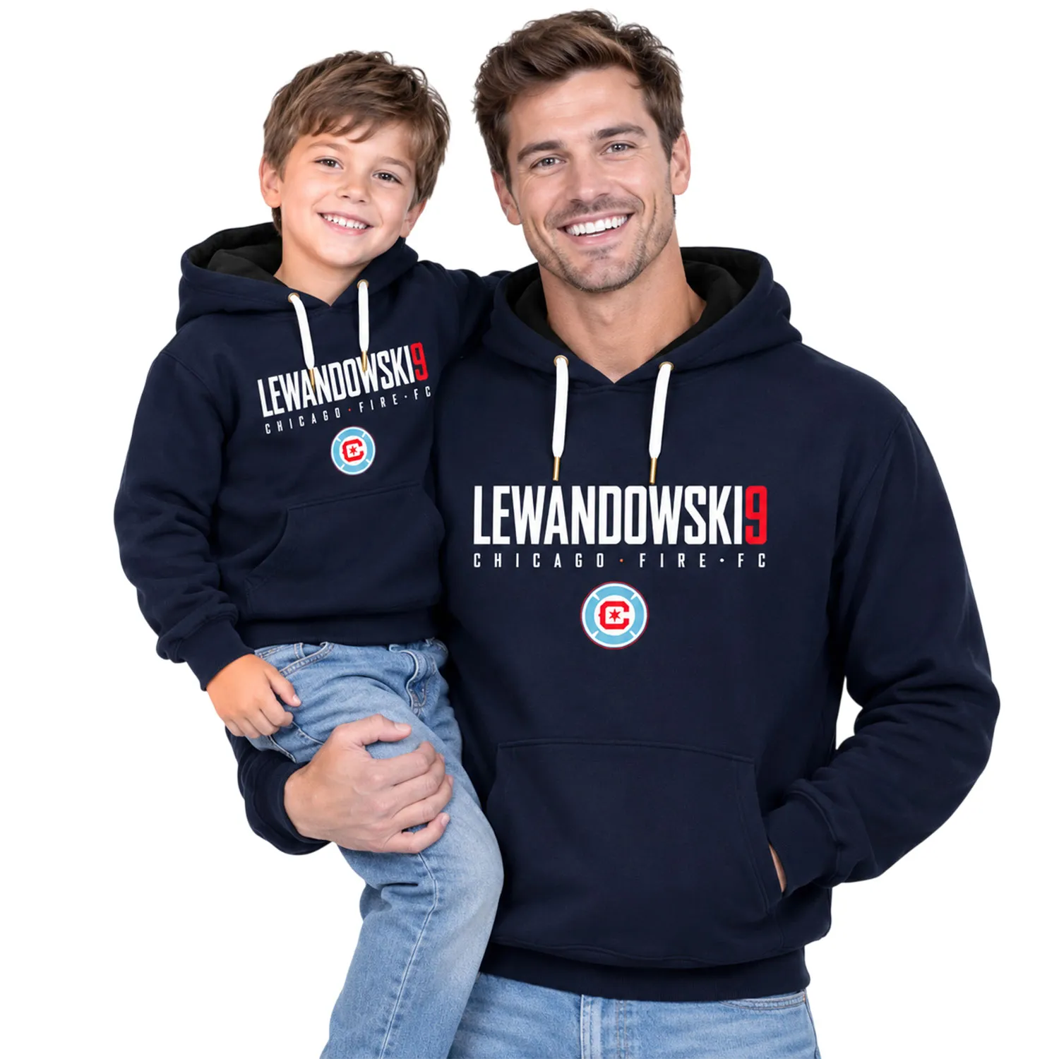 Lewandowski Chicago Fire Navy Hoodie Elite Fanwear