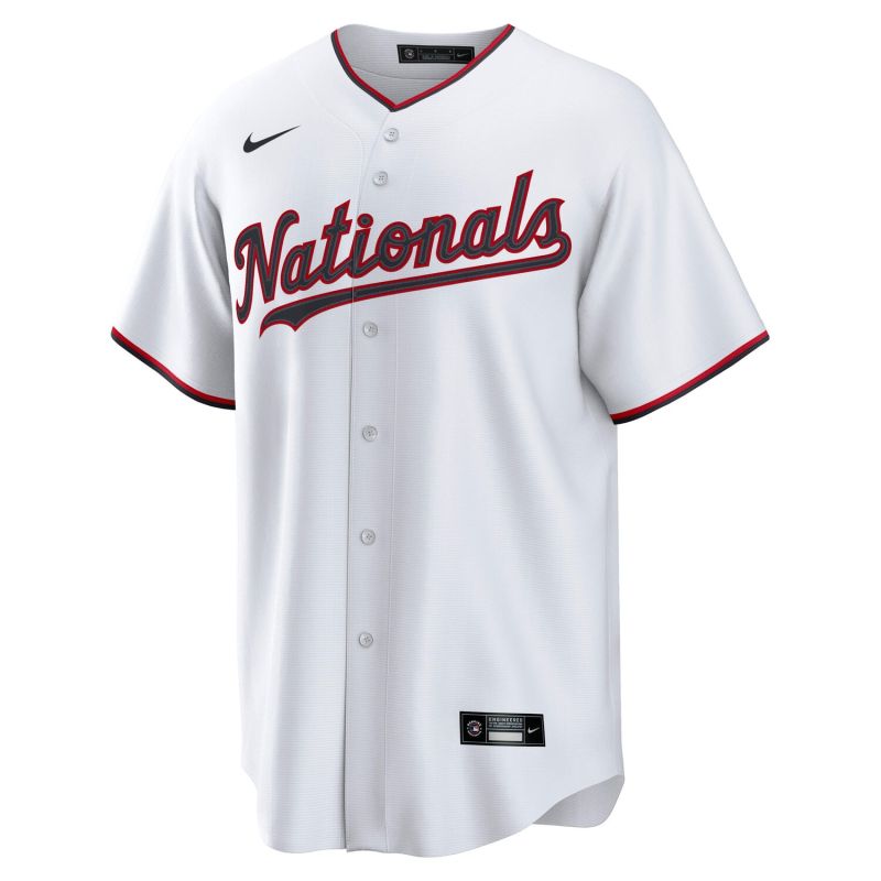 Washington Nationals Nike Replica Home MLB Jersey White view 1