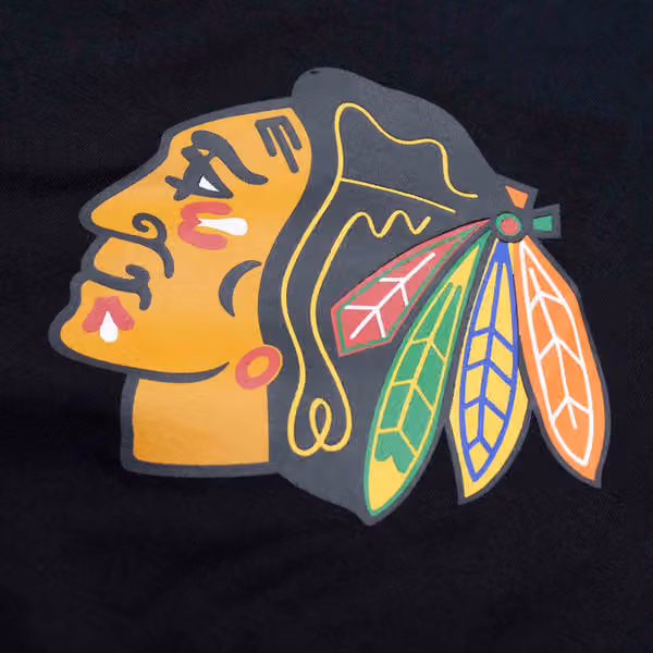 Chicago Blackhawks Alternate Logo Backer '47 Echo NHL T-Shirt view 3