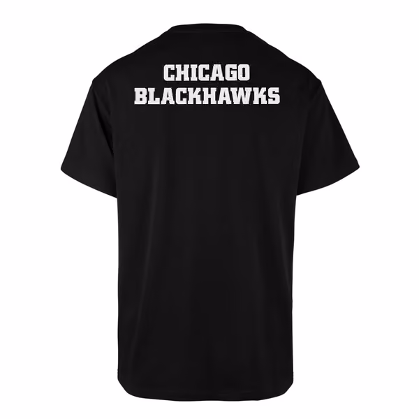 Chicago Blackhawks Alternate Logo Backer '47 Echo NHL T-Shirt view 1