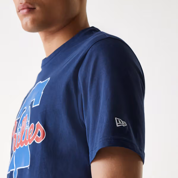 Philadelphia Phillies Team Logo New Era MLB T-Shirt Navy view 4