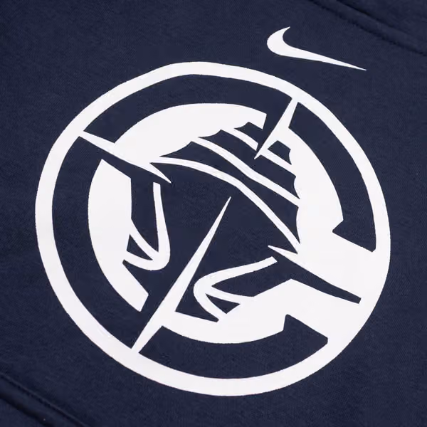 Los Angeles Clippers NBA Logo Nike Club Hoodie Navy (YOUTH) view 3
