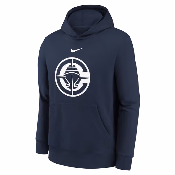 Los Angeles Clippers NBA Logo Nike Club Hoodie Navy (YOUTH) view 1