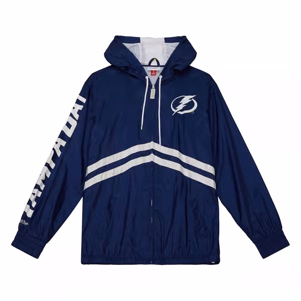Tampa Bay Lightning Undeniable Mitchell & Ness NHL Windbreaker Jacket view 1