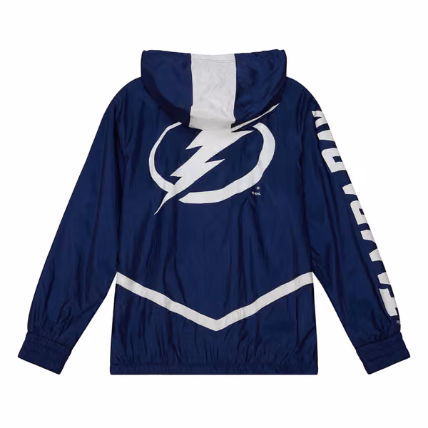 Tampa Bay Lightning Undeniable Mitchell & Ness NHL Windbreaker Jacket view 2
