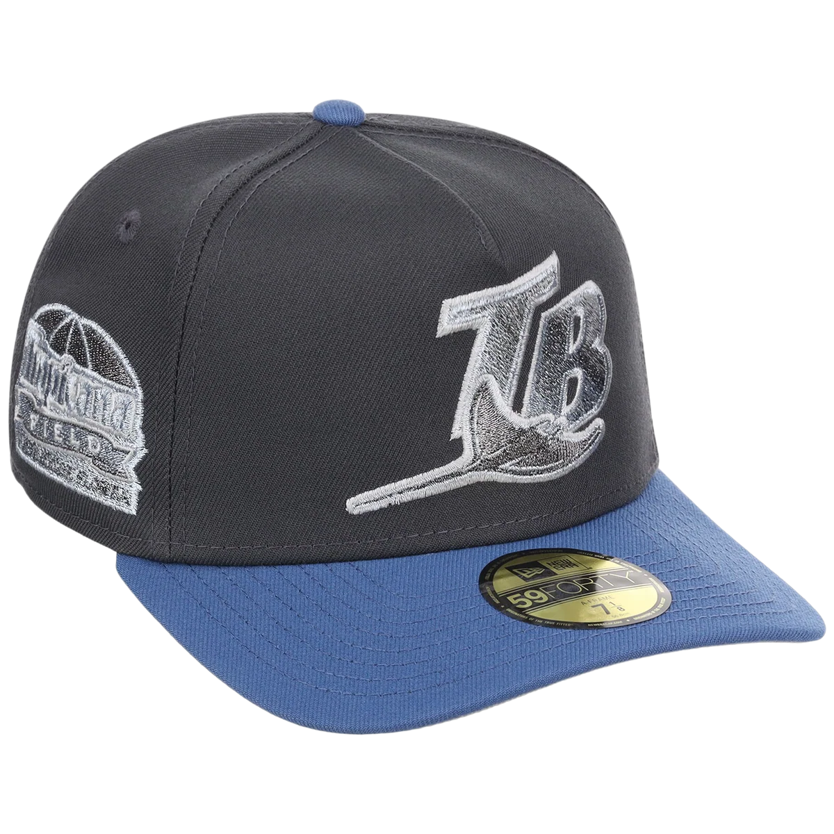 Tampa Bay Rays MLB Indigo Steel New Era 59FORTY front view