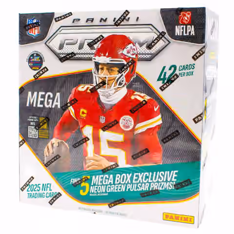 2025 Panini Prizm Football NFL Mega Box view 1