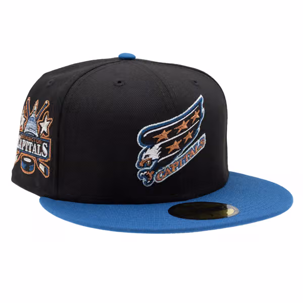 Washington Capitals Vintage Logo 59FIFTY Fitted NHL Cap Black/Blue product photo