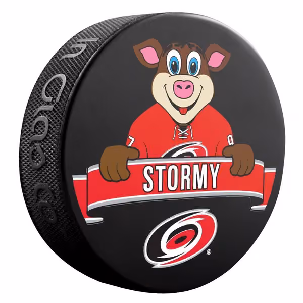 Carolina Hurricanes Stormy Mascot NHL Souvenir Puck view 1