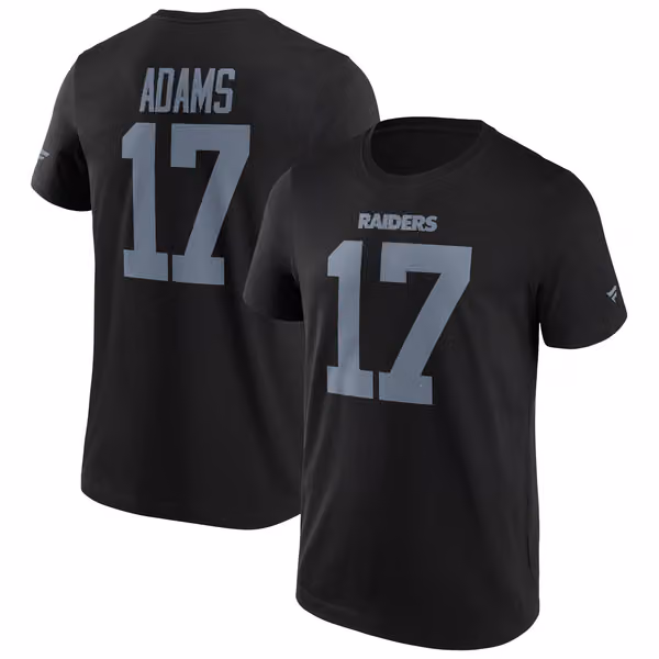 Davante Adams #17 Las Vegas Raiders Player NFL T-Shirt Black view 1