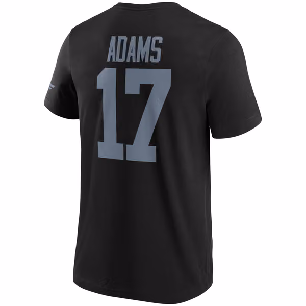 Davante Adams #17 Las Vegas Raiders Player NFL T-Shirt Black view 3