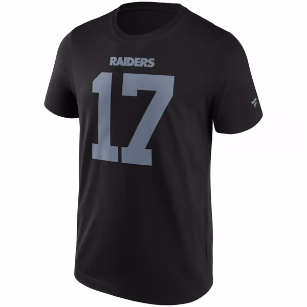 Davante Adams #17 Las Vegas Raiders Player NFL T-Shirt Black view 2