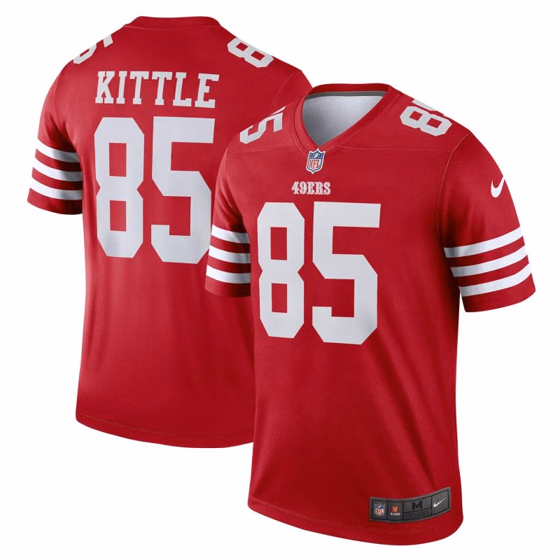 George Kittle #85 San Francisco 49ers Nike Legend NFL Jersey Red view 1
