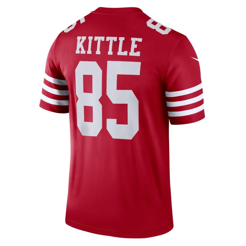 George Kittle #85 San Francisco 49ers Nike Legend NFL Jersey Red view 3