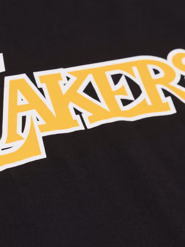 Shaquille O'Neal #34 Los Angeles Lakers Wordmark NBA T-Shirt Black view 4
