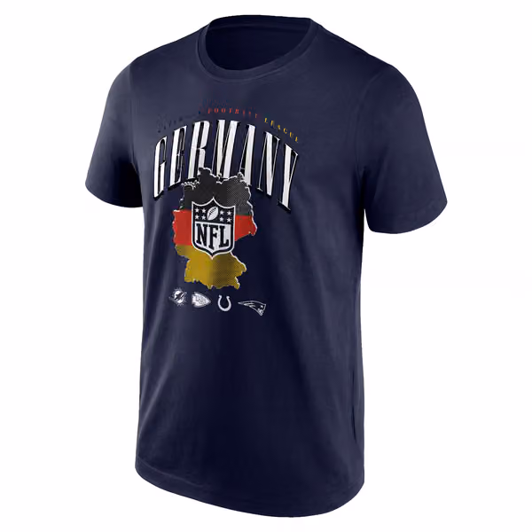 2023 NFL Frankfurt Games NFL Shield Germany T-Shirt Navy view 1