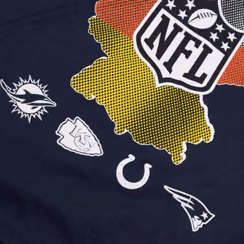 2023 NFL Frankfurt Games NFL Shield Germany T-Shirt Navy view 3