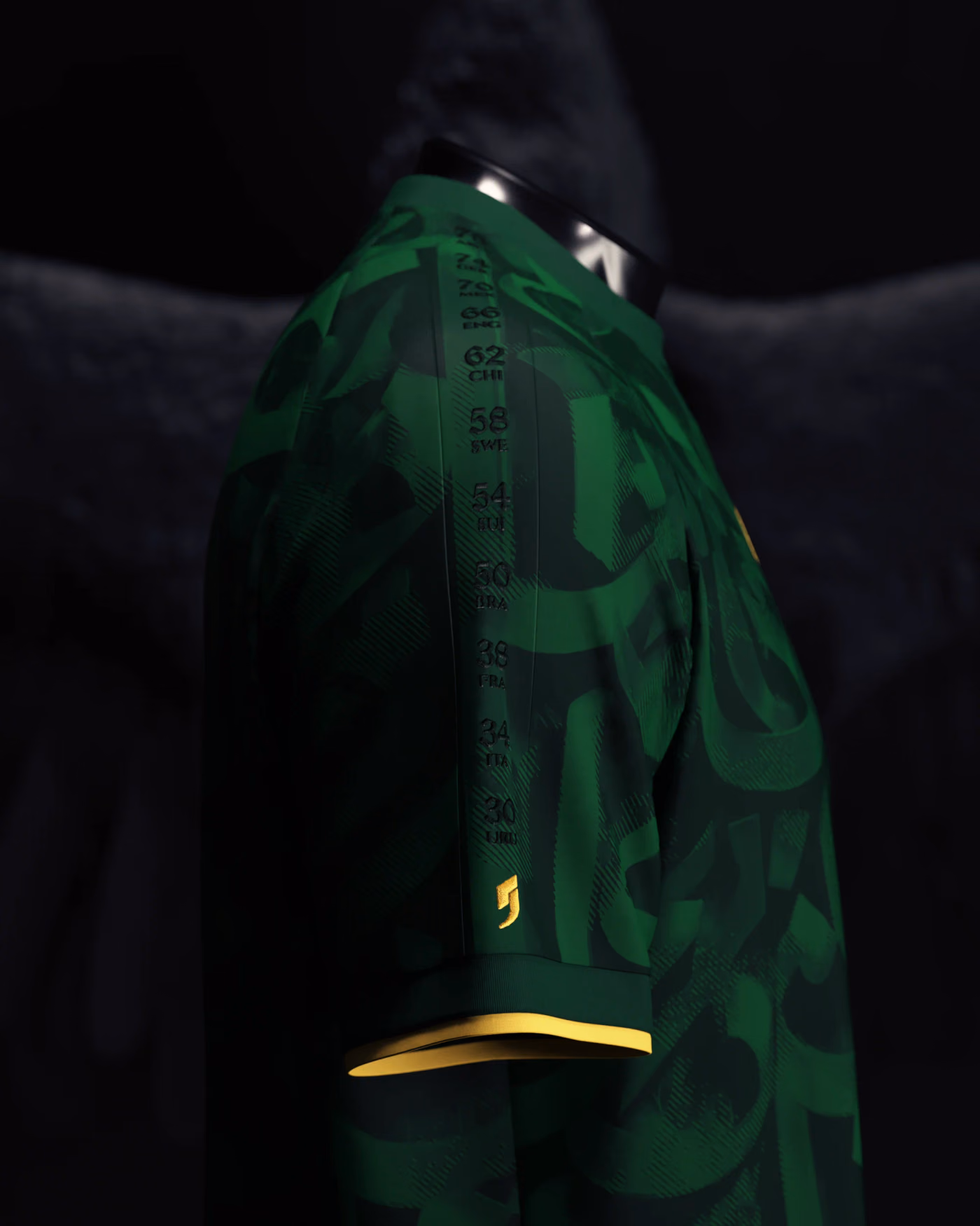 Jersevo Custom Personalized Saudi Arabia Heritage Jersey (2026WC Edition) right sleeve detail