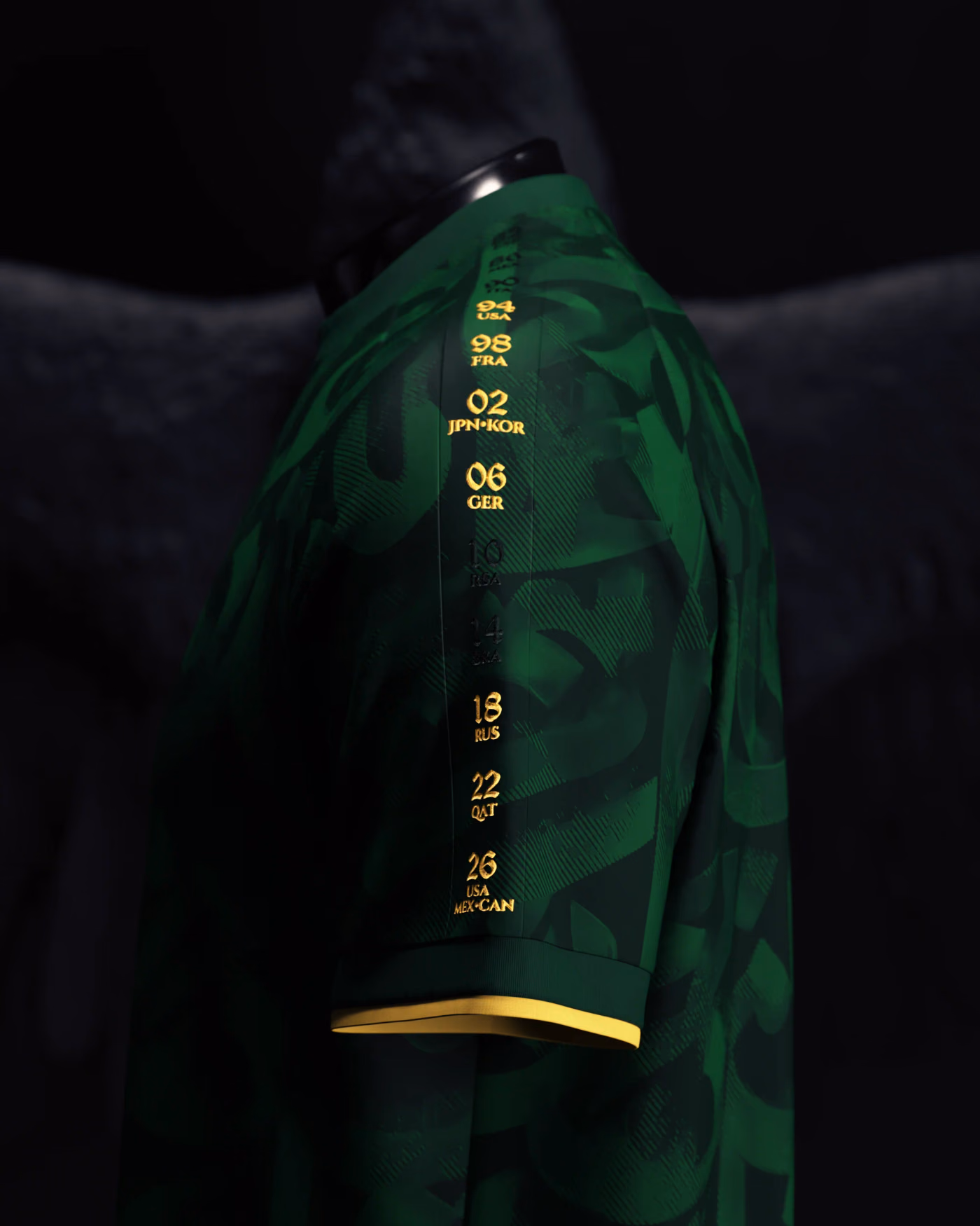 Jersevo Custom Personalized Saudi Arabia Heritage Jersey (2026WC Edition) left sleeve detail