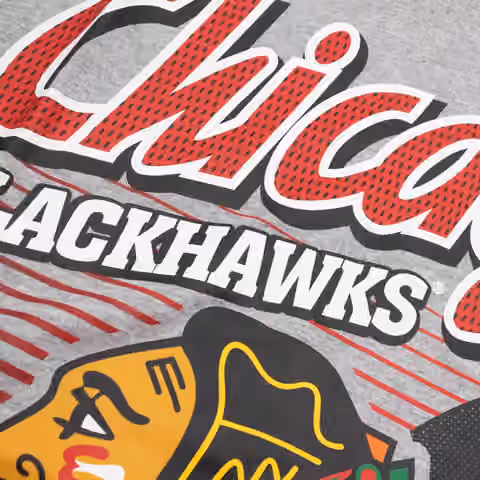 Chicago Blackhawks Sport Classics Oversized NHL T-Shirt Gray view 6