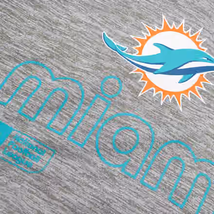 Miami Dolphins Peformance Nike Therma-FIT NFL Hoodie Grey view 3