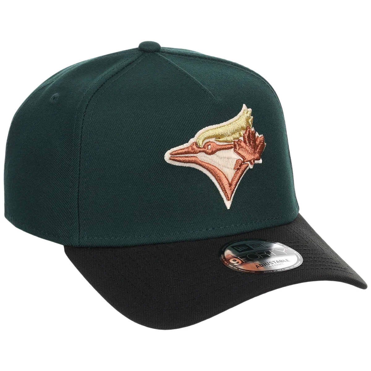 Toronto Blue Jays MLB Dark Green x Black FASHION CORE New Era 9FORTY A-Frame front view