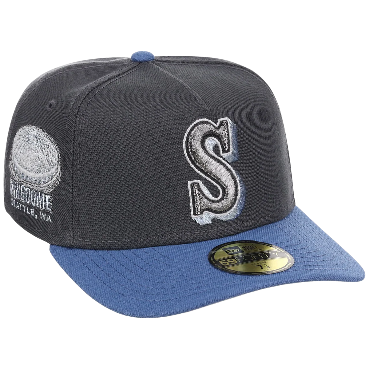 Seattle Mariners MLB Indigo Steel New Era 59FORTY front view
