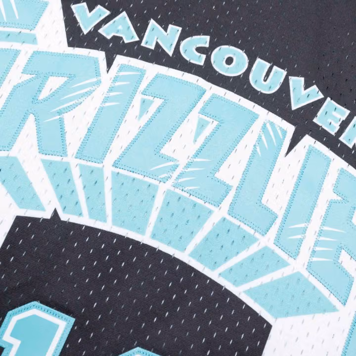Mike Bibby #10 Vancouver Grizzlies Black Mitchell & Ness Swingman NBA Jersey view 5