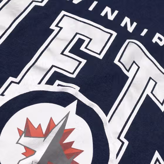 Winnipeg Jets Starter Drop The Puck NHL T-Shirt Navy view 3
