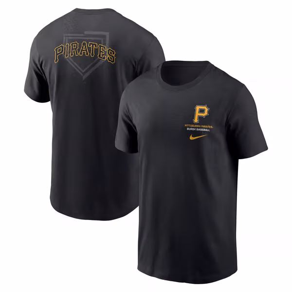 Pittsburgh Pirates Primetime 2-Hit T-Shirt Black view 1