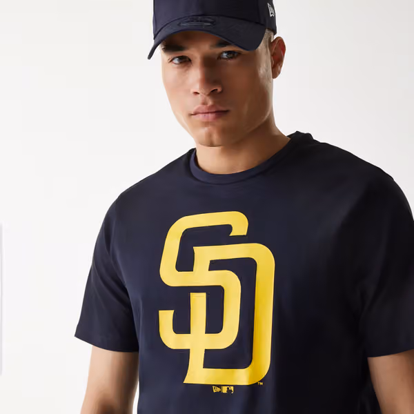 San Diego Padres Team Logo New Era MLB T-Shirt Navy view 4