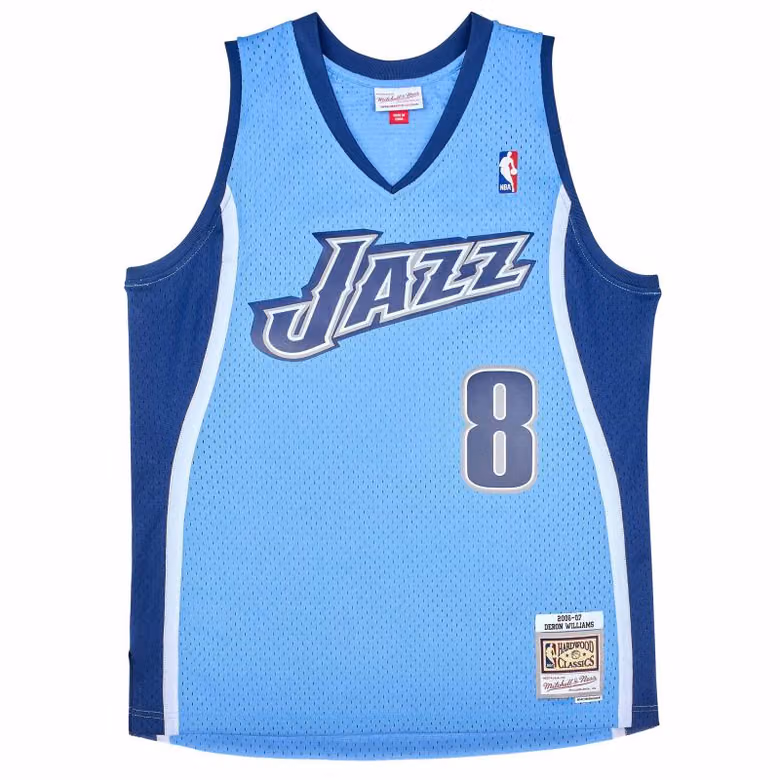 Deron Williams #8 Utah Jazz 2006-07 Mitchell & Ness Swingman NBA Jersey Blue view 1