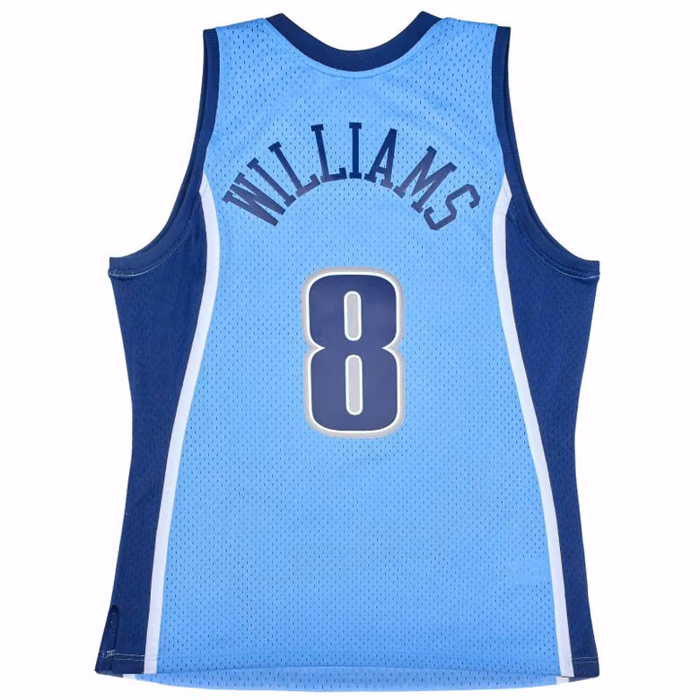 Deron Williams #8 Utah Jazz 2006-07 Mitchell & Ness Swingman NBA Jersey Blue view 2