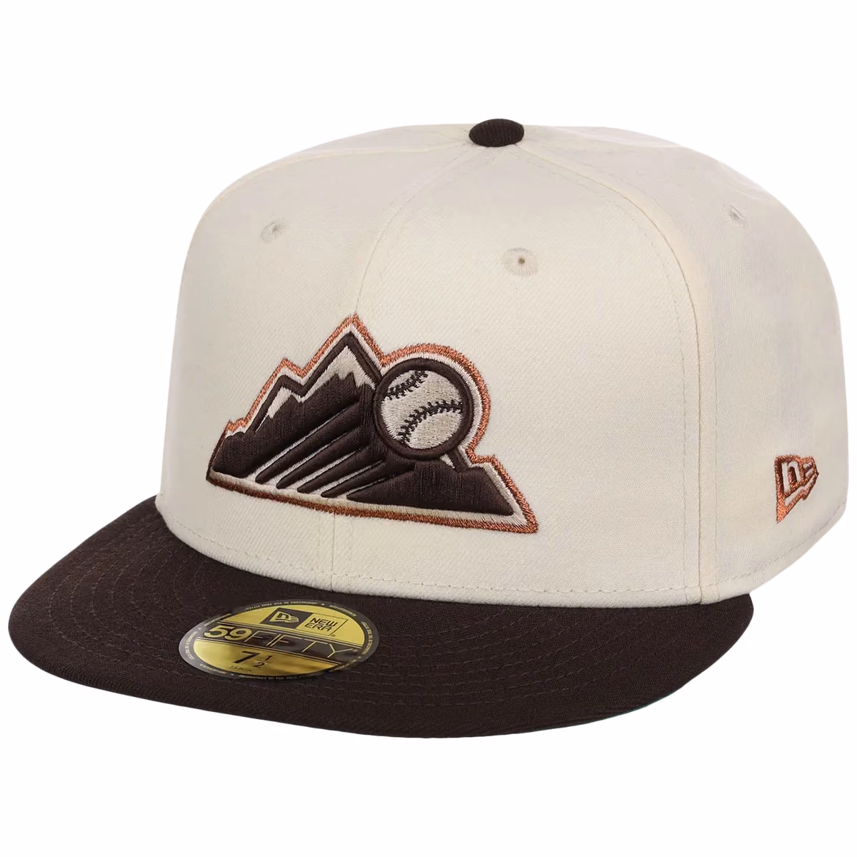 Colorado Rockies MLB Walnut Reserve New Era 59FIFTY detail view