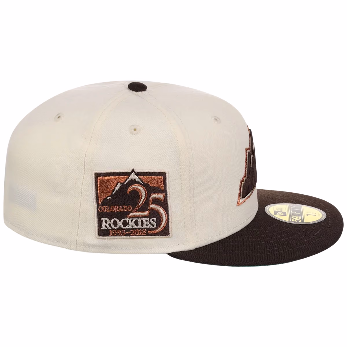 Colorado Rockies MLB Walnut Reserve New Era 59FIFTY detail view