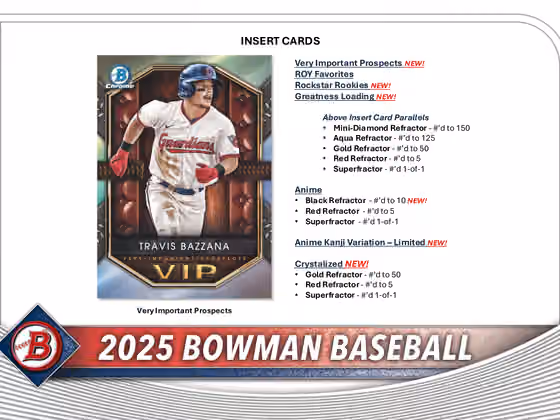 2025 Bowman Baseball MLB Blaster Box view 4