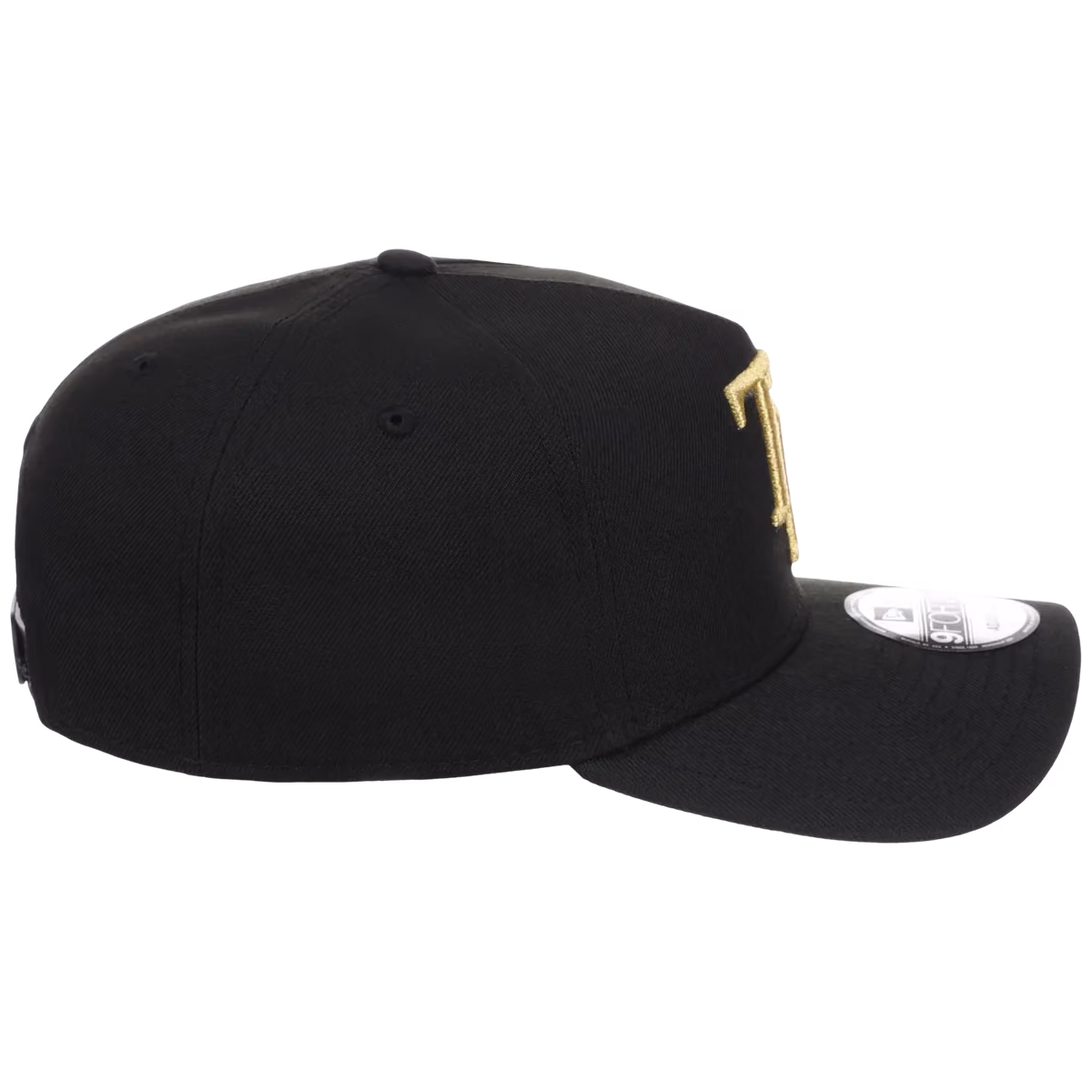 Tampa Bay Rays MLB Black x Gold FASHION CORE New Era 9FORTY A-Frame detail view