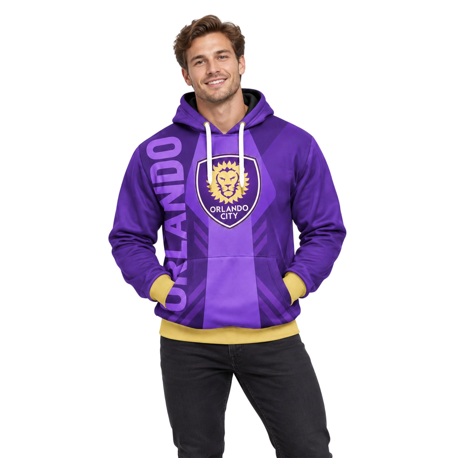 OCSC Hoodie Dynamic Purple Gold Custom