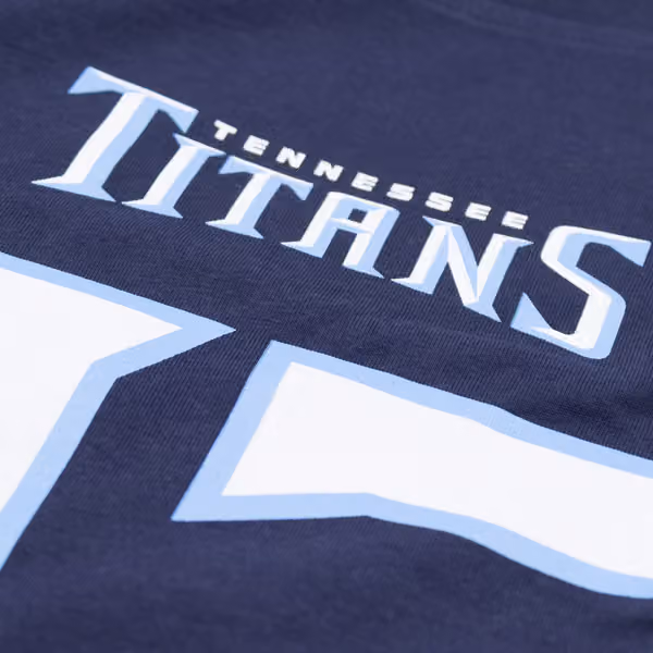 Derrick Henry #22 Tennessee Titans Iconic Player NFL T-Shirt Navy view 5