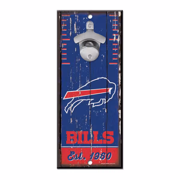 Buffalo Bills WinCraft NFL Bottle Opener Sign view 1