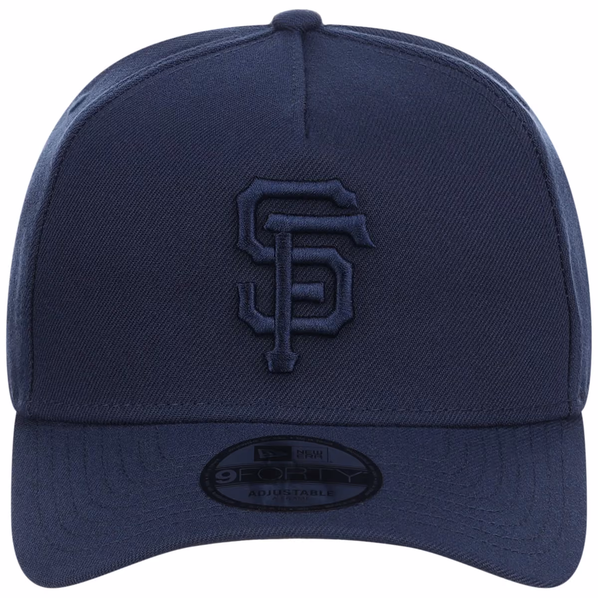 San Francisco Giants MLB Navy FASHION CORE New Era 9FORTY A-Frame detail view