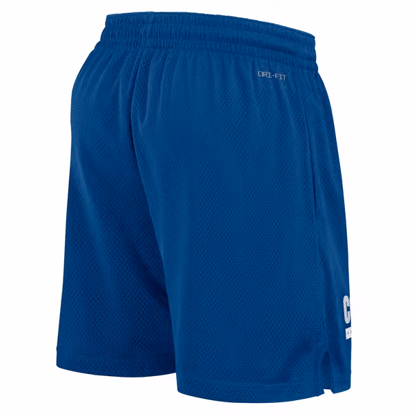 Indianapolis Colts 2024 NFL Sideline Mesh Nike Dri-FIT Shorts Blue view 2